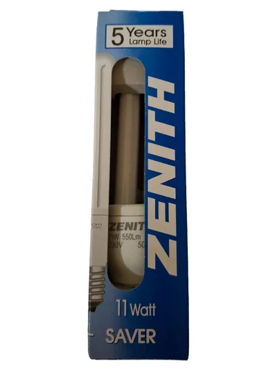 Zenith Saver Energiesparlampe 11W E14 550Lm Weiß Leuchtmittel