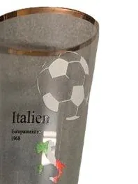 Warsteiner Bierglas Italien Europameister 1968 Sammelglas Tulpe 350ml