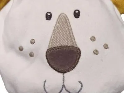 Fehn fehnNATUR Baby Kuscheltier Löwe Bio Baumwolle Weiß 20cm