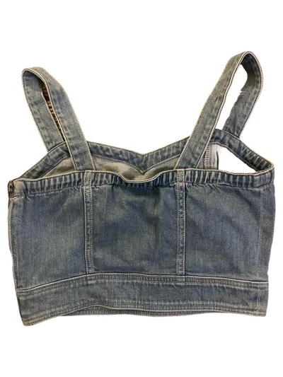 7 For All Mankind Damen Top ärmellos Denim Blau Gr. 36/S