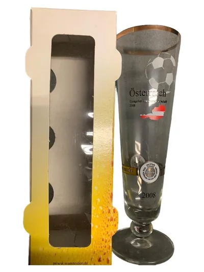 Warsteiner Bierglas UEFA EURO 2008 Österreich Sammlerstück 0,3L