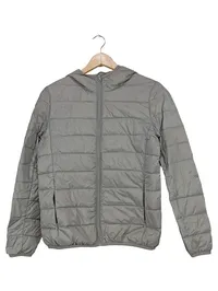 CAROLINA CAVOUR Steppjacke Damen Gr. 36/S Grau Kapuze Leicht 1