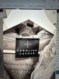 CAROLINA CAVOUR Steppjacke Damen Gr. 36/S Grau Kapuze Leicht 5