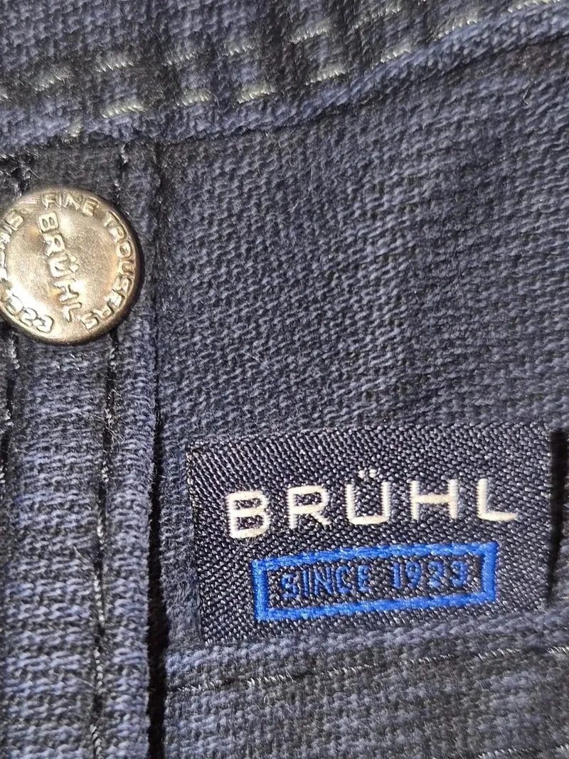 Brühl Herren Jeans Regular Fit Dunkelblau W27 L32 Baumwolle 3