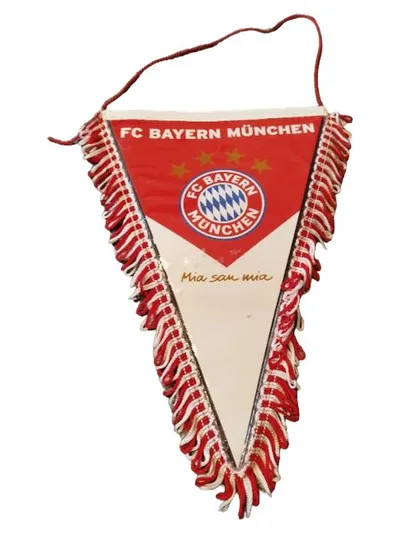 FC Bayern München Wimpel Mia san Mia Fanartikel Rot 27cm