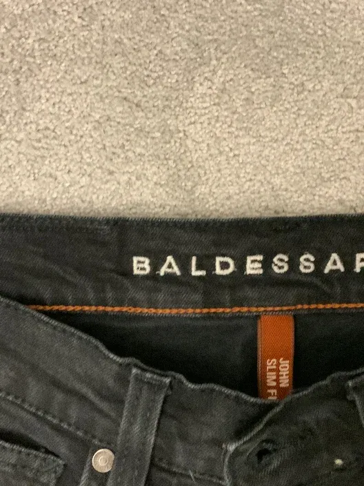 Baldessarini John Slim Fit Jeans Hose Herren Schwarz W38 Gr. 54 5