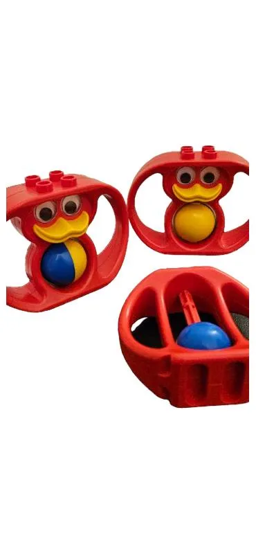 LEGO Duplo Ente Greifling Babyspielzeug Rot Kunststoff 11cm