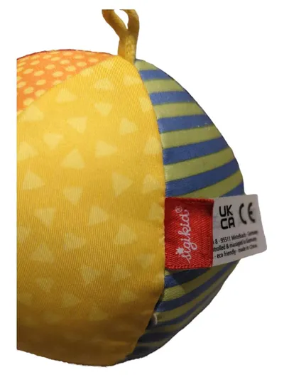 sigikid Greifling Stoffball Baby Spielzeug gestreift mehrfarbig 9cm
