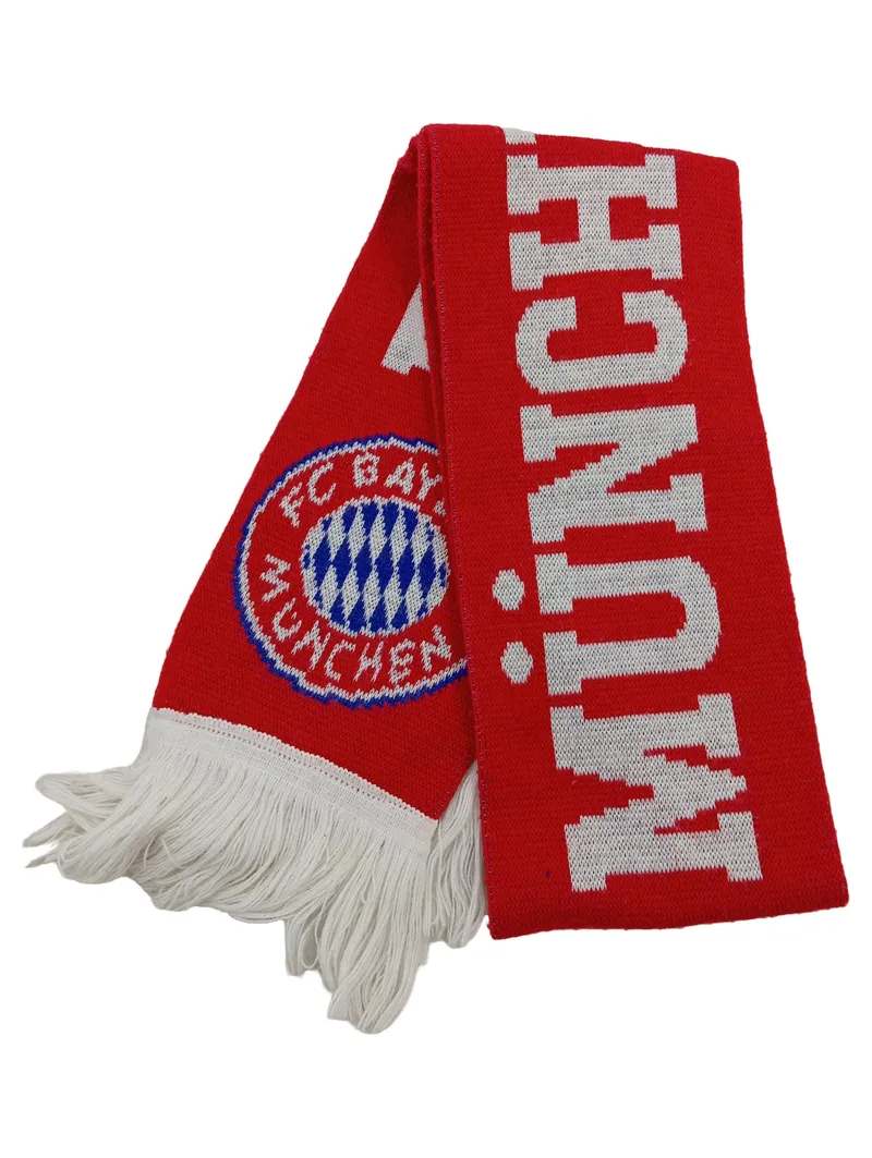 FC Bayern München Fanschal Logo Rot 147cm Herren Sport Freizeit 1