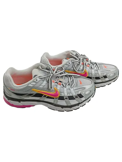 Nike P-6000 Damen Sneaker Sportschuhe Silber Pink Gr. 36,5 Retro