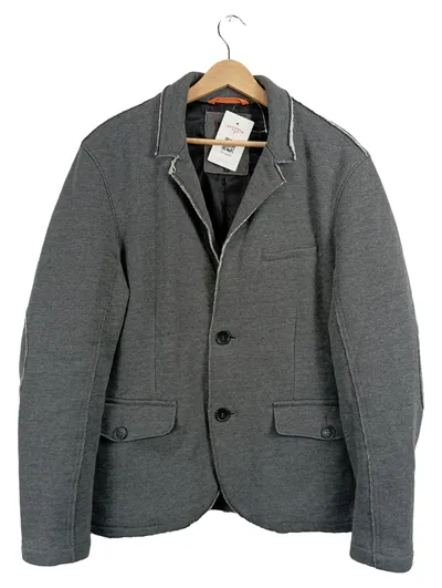 TOM TAILOR Denim Sakko Herren Gr. L grau meliert Casual Blazer