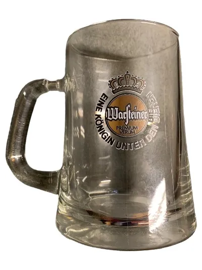 Warsteiner Bierkrug Glas 0,4L Premium Verum Krone Logo Sammlerstück