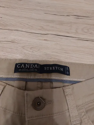 CANDA C&A Herren Stretch Stoffhose Chino Beige Gr. W33/L32