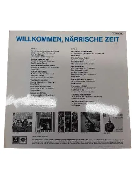 Willkommen Närrische Zeit LP Vinyl EMI Columbia Karneval Schlager 2