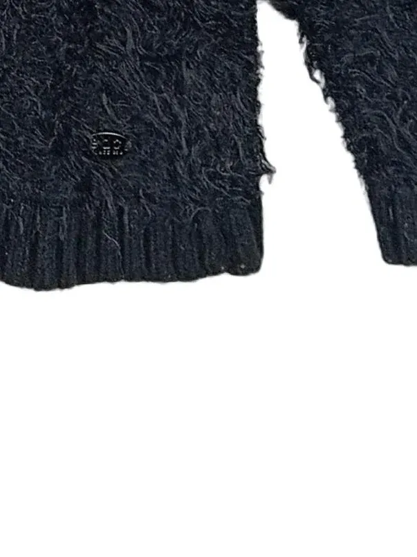 EDCO Damen Pullover Langarm Rippstrick Schwarz Gr. M Freizeit 3