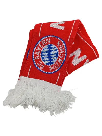 FC Bayern München Fanschal Logo Rot Fransen 64cm