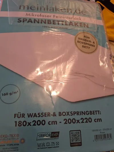 MEINLAKEN.DE Spannbettlaken Mikrofaser Basic Rosa 180-200x200-220 cm