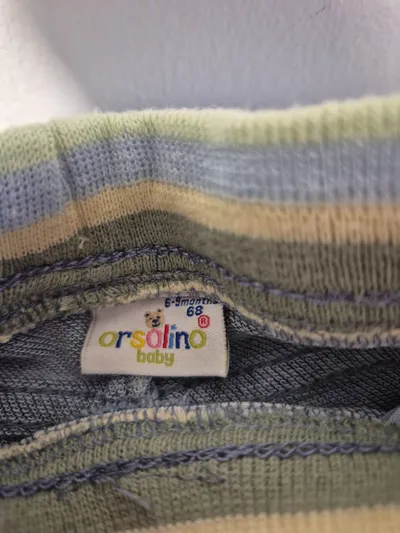 Orsolino Baby Jeans Hose Dinosaurier Applikation Gr. 68 Blau