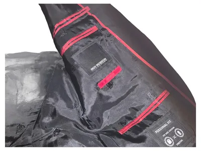 Roy Robson Herren Sakko Gr. 50 L Schwarz Business Personal Fit Stretch