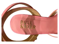 Bullboxer Damen Sandaletten Rosa Gr. 39 Slingback Absatz Gesteppt Elegant 5
