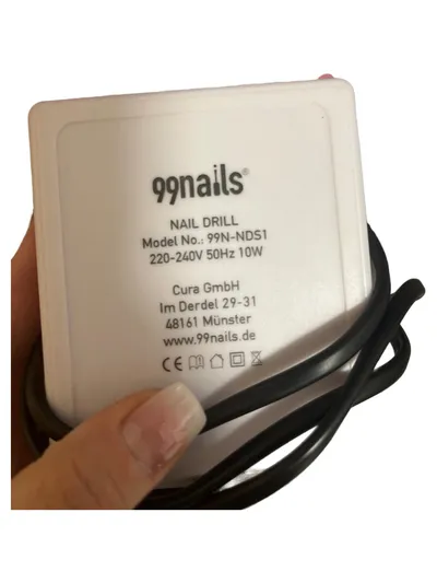99nails Elektrischer Nagelfräser 99N-NDS1 Nail Drill Maniküre Pediküre Weiß