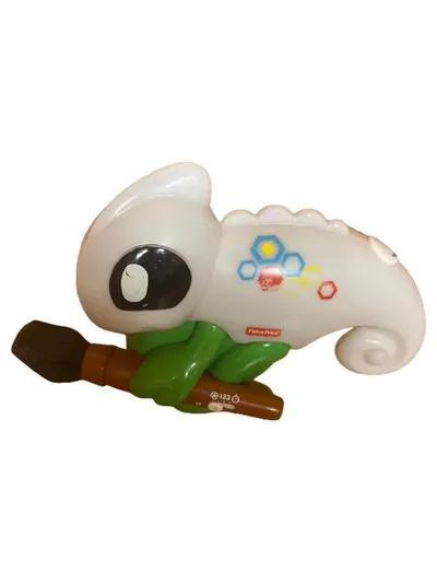 Fisher-Price Chamäleon mit Pinsel Lernroboter Farbwechsel Weiß ab 12 Monate