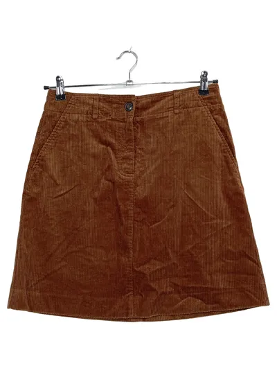 Marc O'Polo Cordrock Damen Gr. 36 Braun A-Linie Baumwolle