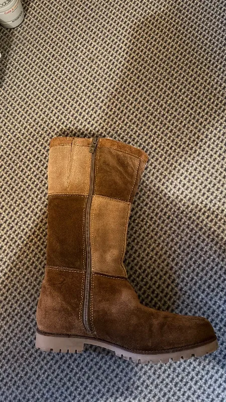 Caprice Damen Stiefel Wildleder Patchwork Braun Gr. 39,5 gefüttert 2