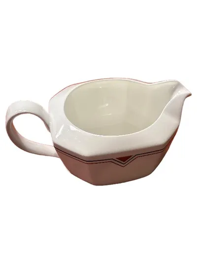 Hutschenreuther Valentino Sauciere Porzellan Gestreift Weiß 11 cm
