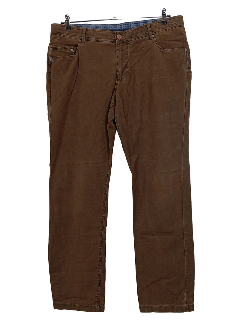 Eurex by Brax Herren Cordhose Braun Gr. 27 Baumwolle Klassisch 1