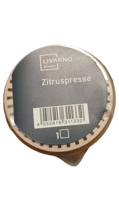LIVARNO home Zitruspresse Saftpresse Kunststoff Beige 6cm