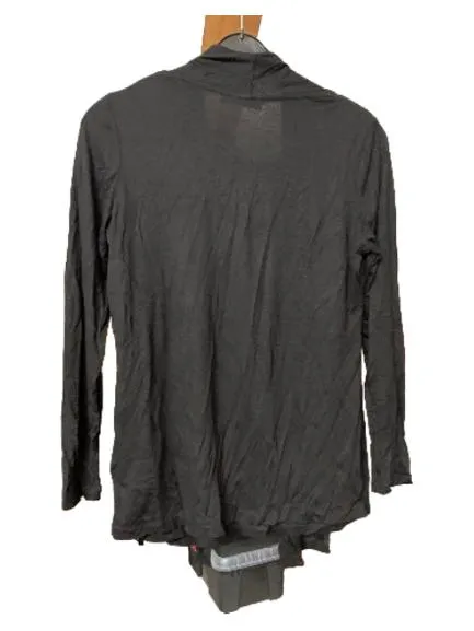 2hearts Damen Langarmshirt Gr. 40 Schwarz Hungry Tired Happy Cardigan 2