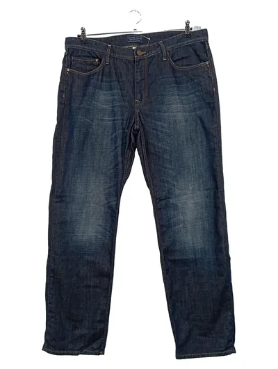 Cross Jeans Herren Regular Fit Jeans Hose W38 L33 Blau Denim Baumwolle