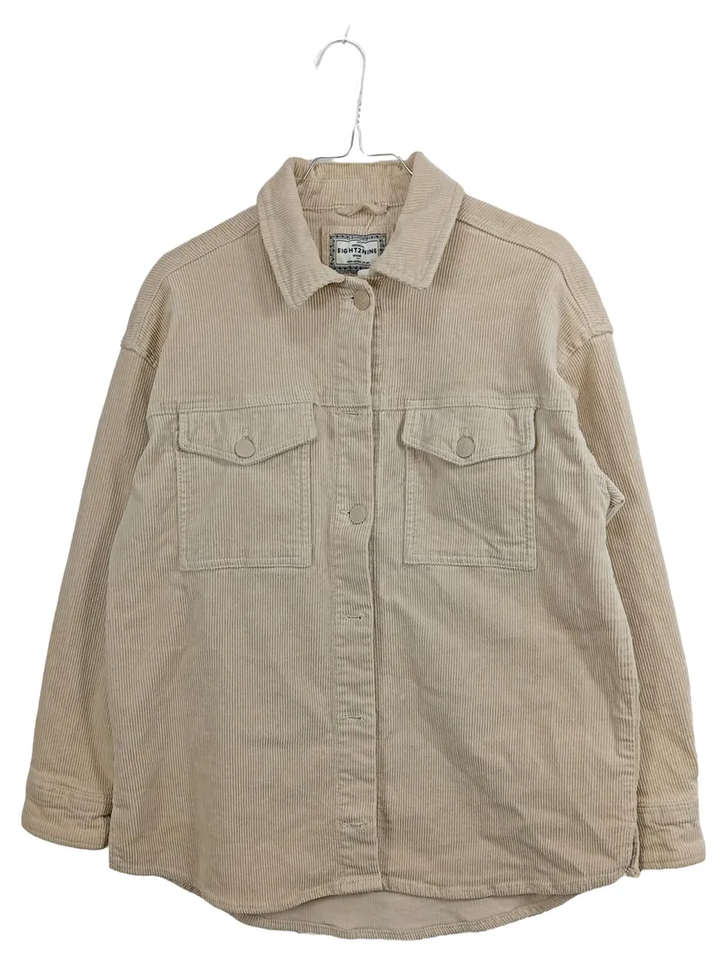 Eight2Nine Cordjacke Damen Beige Shacket Gr. 38 M Baumwolle Freizeit 1