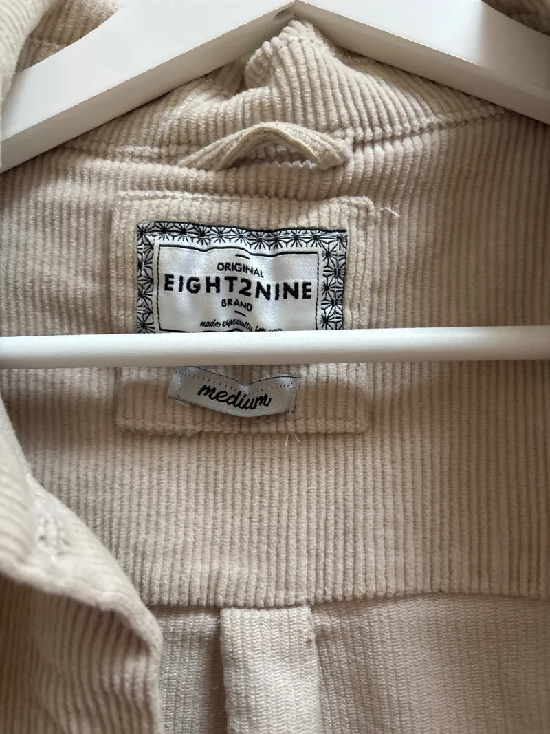 Eight2Nine Cordjacke Damen Beige Shacket Gr. 38 M Baumwolle Freizeit 5