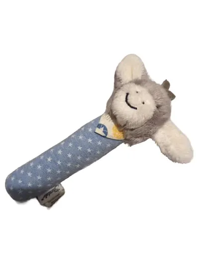 Sterntaler Greifling Esel Blau Sterne Baumwolle Baby Rassel 16 cm