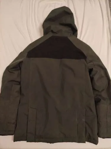 CMP Herren Outdoorjacke Winterjacke Gr. 46 Grün Kapuze Polyester