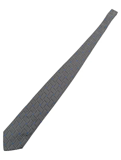 Daniel Hechter Krawatte Herren Grau Geometrisch Seide Business 10 cm