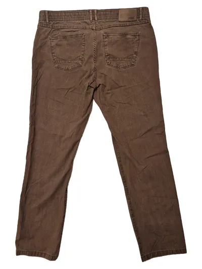 Eurex by Brax Herren Cordhose Braun Gr. 27 Baumwolle Klassisch