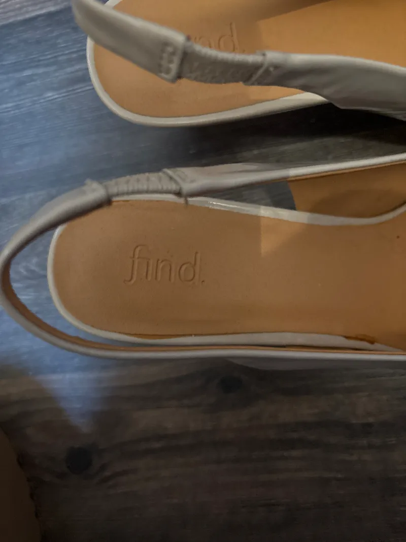 Find. Kitten Heel Slingback Pumps Elegant Business Damen Beige Gr. 40,5 5