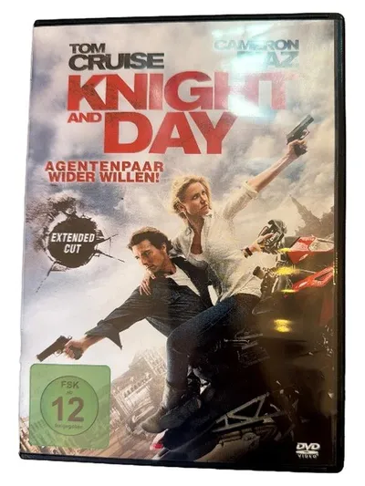 Knight and Day DVD Tom Cruise Cameron Diaz Extended Cut Action Romcom