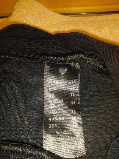Wäschepur Damen Langarmshirt Rollkragen Schwarz Modal Gr. 42/XL