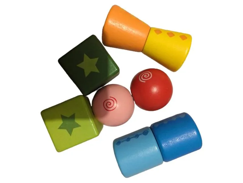 Hape Holzbausteine Set Bunt Kinder Motorik Holz Spielzeug ab 12 Monate 1