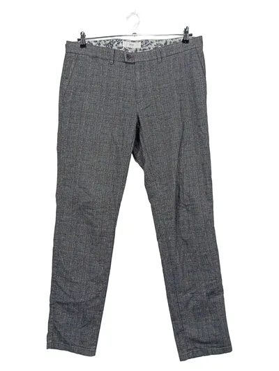 BRAX Feel Good Herren Anzughose Kariert Grau Gr. 52 W33 Business