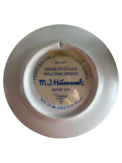 M.I. Hummel Sammelteller Frühlingstanz Hum 893 Goebel 1998 Porzellan