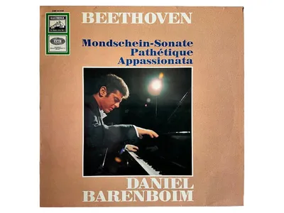 Beethoven Mondschein-Sonate Pathétique Appassionata Daniel Barenboim Vinyl LP