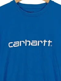 Carhartt Herren T-Shirt Logo Print Blau Gr. L Streetwear Baumwolle 4