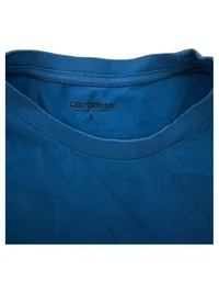 Carhartt Herren T-Shirt Logo Print Blau Gr. L Streetwear Baumwolle 5