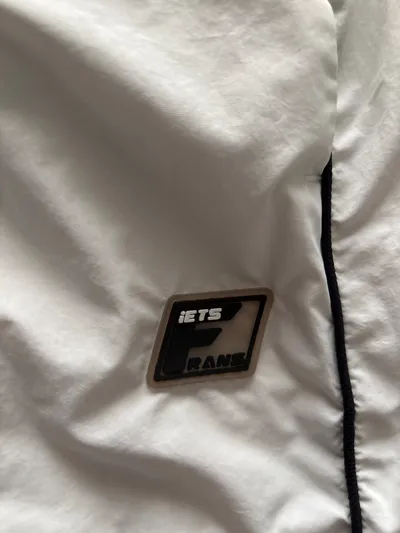 iets frans... Jogginghose Trainingshose Damen Gr. 38, M Beige Logo-Print