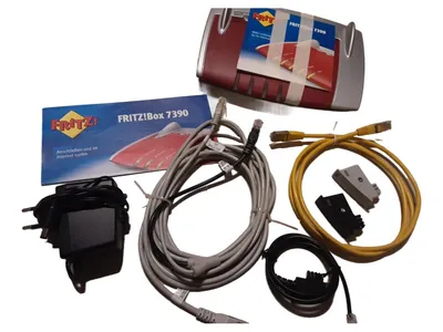 AVM FRITZ!Box 7390 WLAN Router DSL Modem DECT mit Zubehör